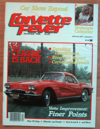 CORVETTE FEVER 1985 DEC - CALENDAR, RIVERSIDE